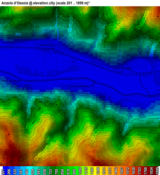 Anzola d'Ossola elevation map