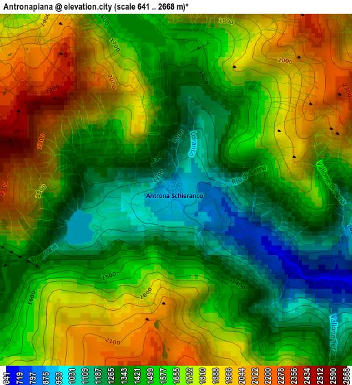 Antronapiana elevation map