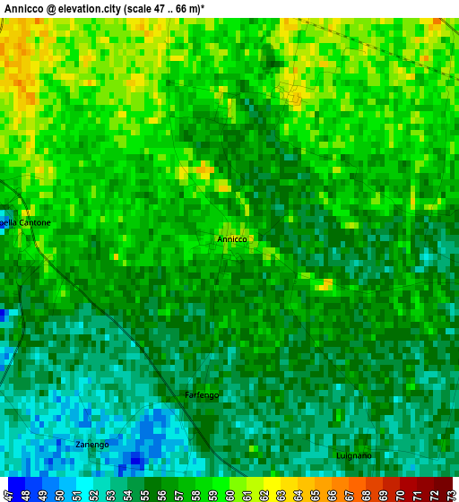 Annicco elevation map