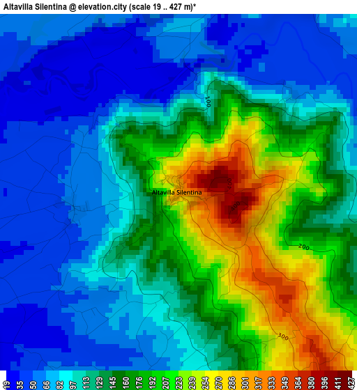 Altavilla Silentina elevation map