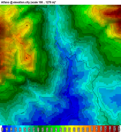 Alfano elevation map