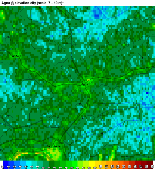 Agna elevation map