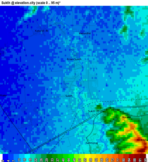 Sukth elevation map