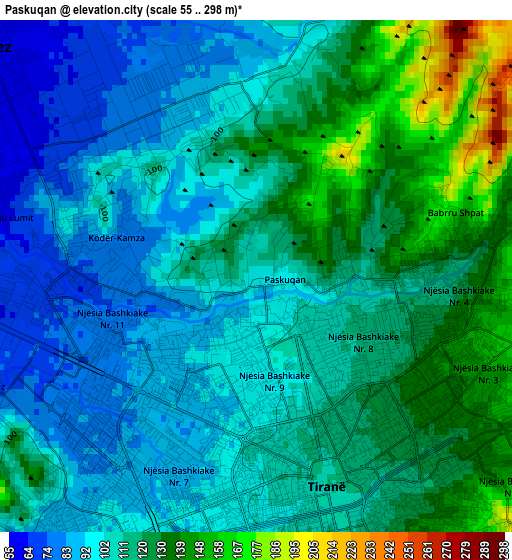 Paskuqan elevation map