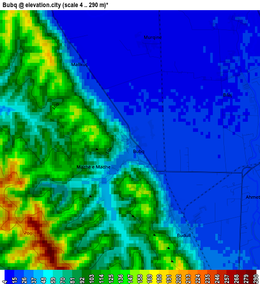 Bubq elevation map