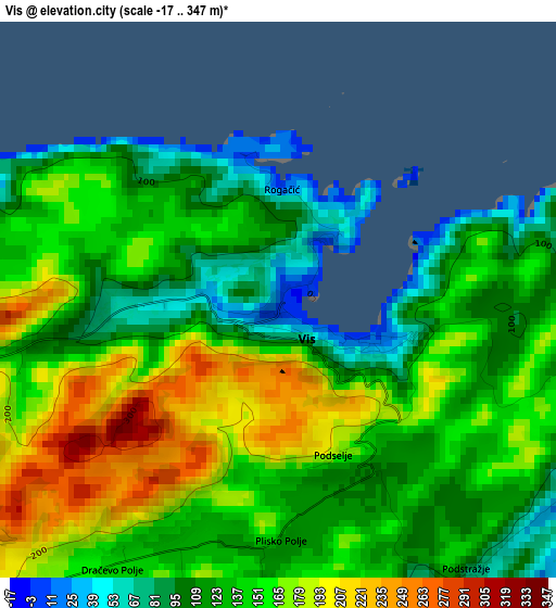 Vis elevation map