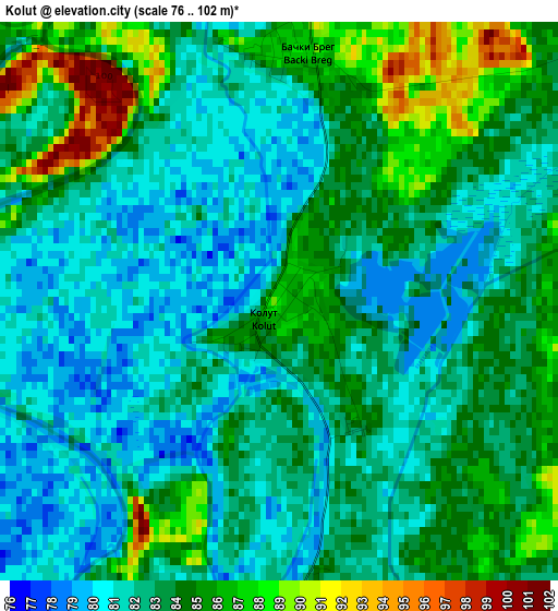 Kolut elevation map