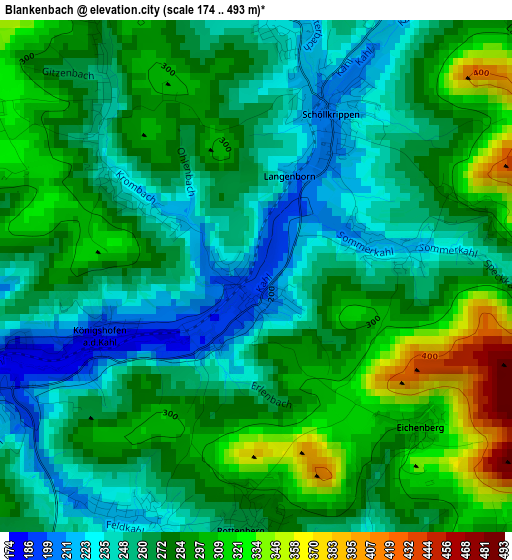 Blankenbach elevation map