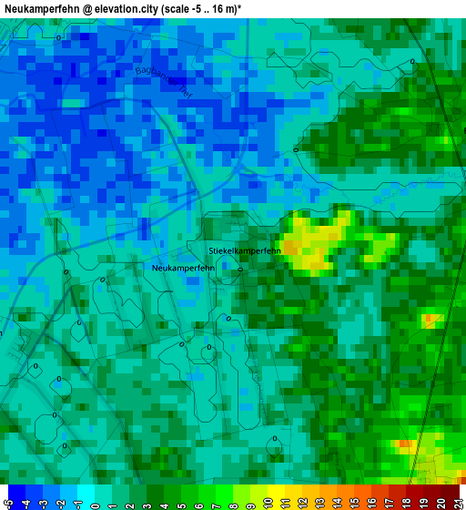 Neukamperfehn elevation map