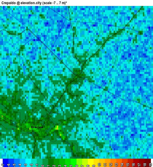 Crepaldo elevation map