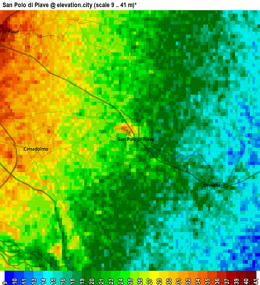 San Polo di Piave elevation map