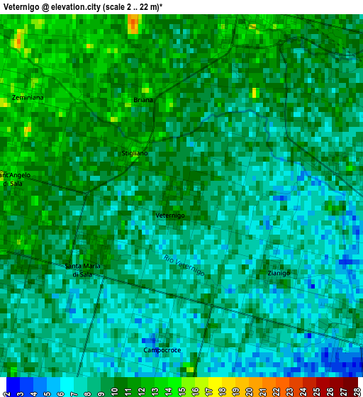 Veternigo elevation map