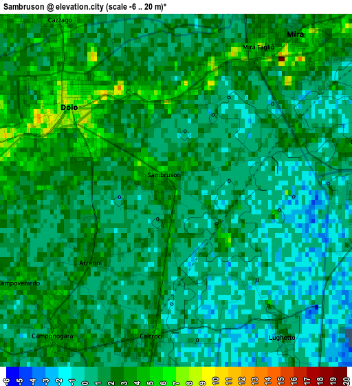 Sambruson elevation map