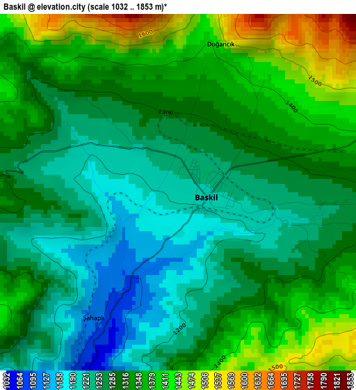 Baskil elevation map