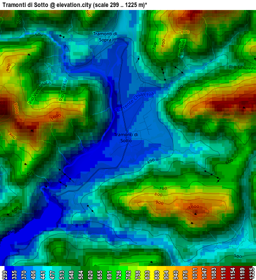 Tramonti di Sotto elevation map