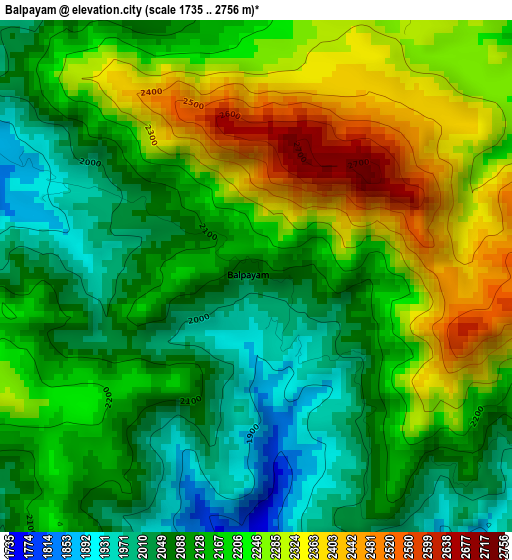 Balpayam elevation map