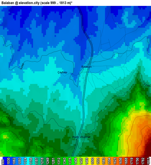 Balaban elevation map