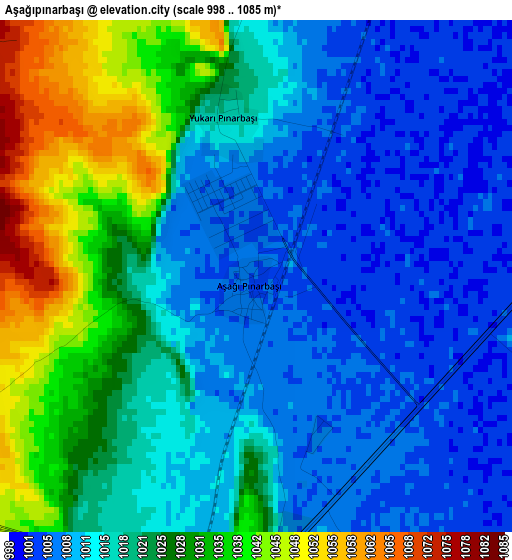 Aşağıpınarbaşı elevation map