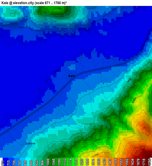 Kale elevation map