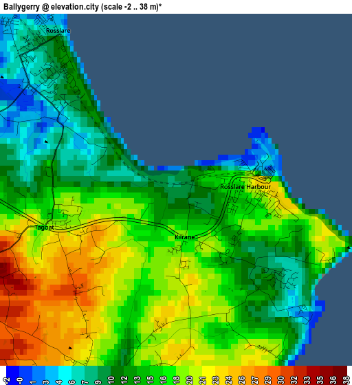 Ballygerry elevation map