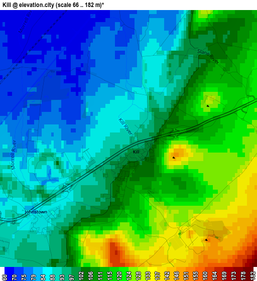 Kill elevation map