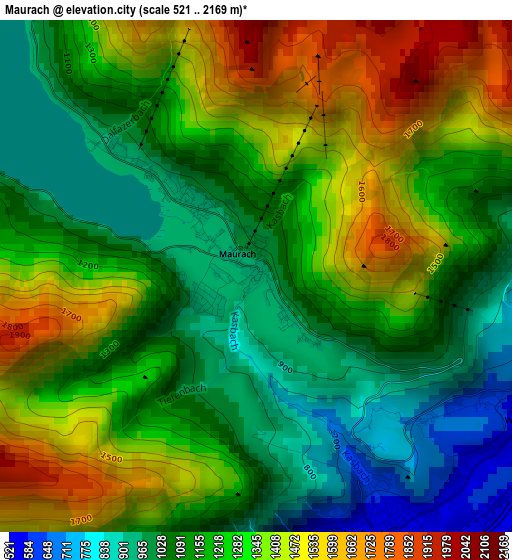 Maurach elevation map