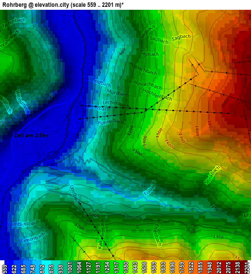 Rohrberg elevation map