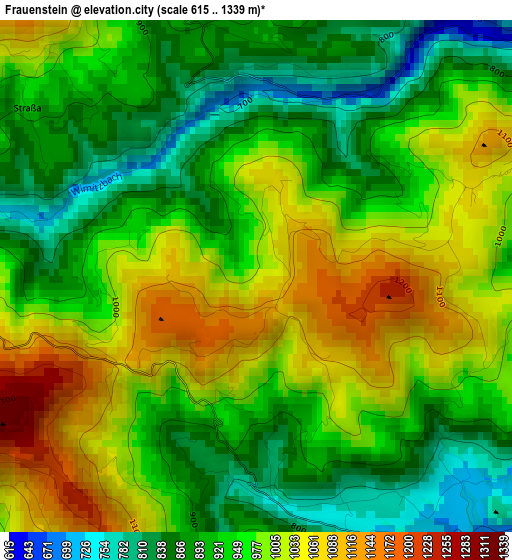 Frauenstein elevation map