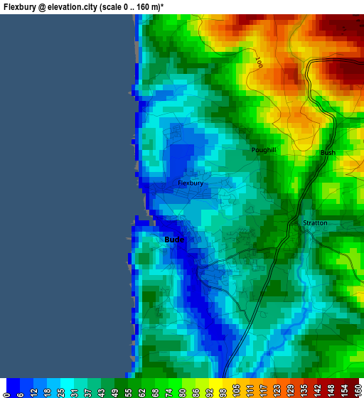 Flexbury elevation map