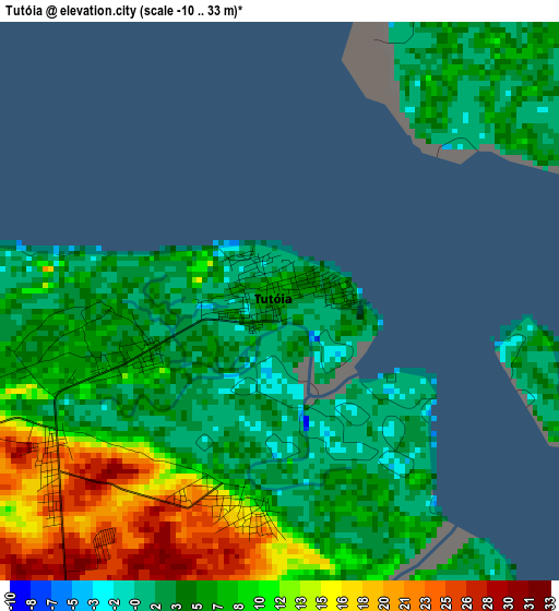 Tutóia elevation map