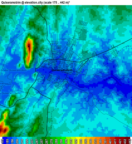 Quixeramobim elevation map