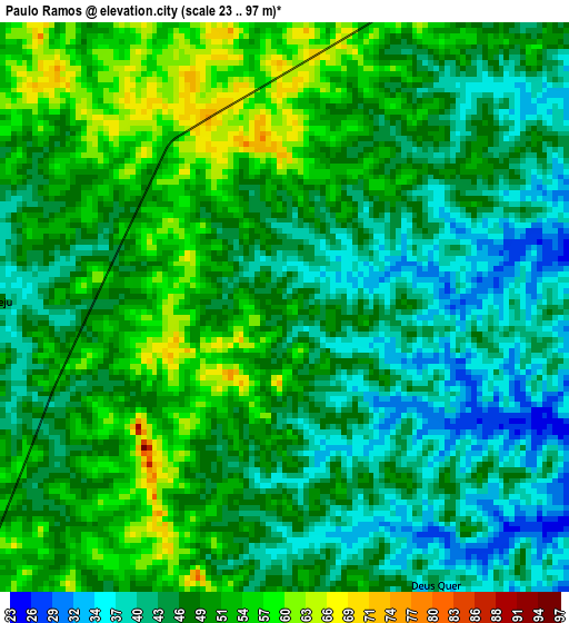 Paulo Ramos elevation map