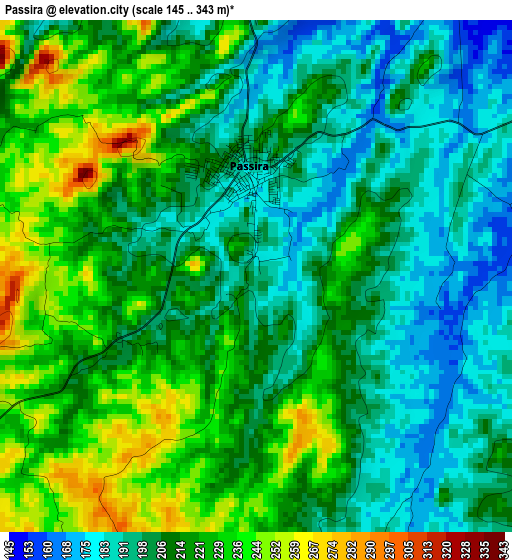 Passira elevation map