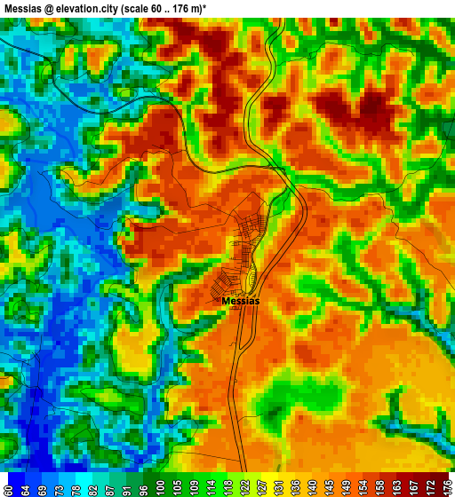 Messias elevation map