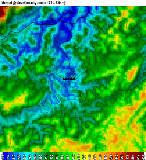 Maraial elevation map