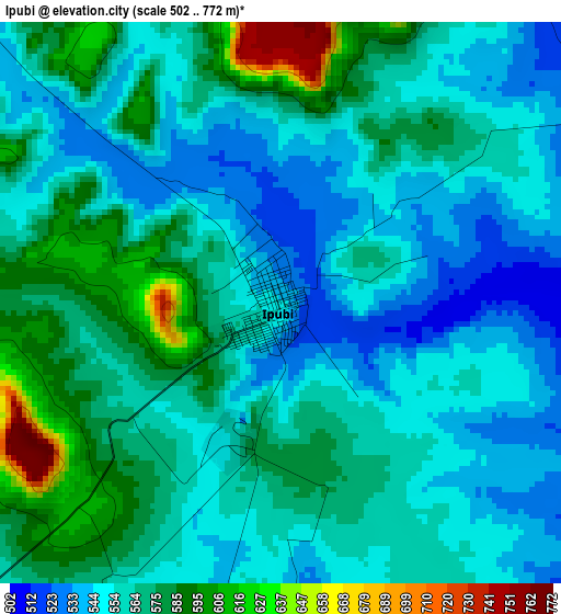 Ipubi elevation map