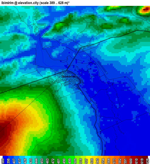 Ibimirim elevation map