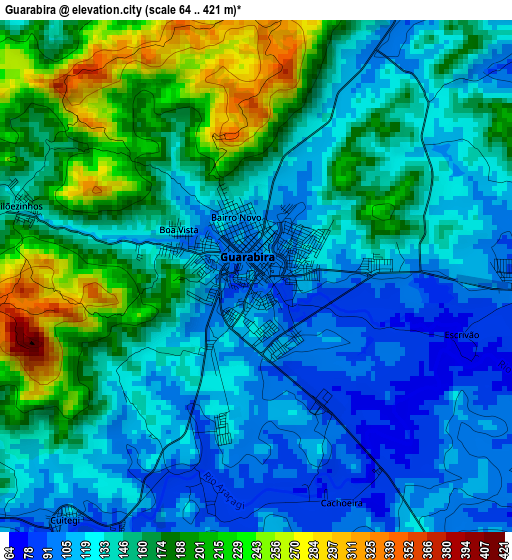 Guarabira elevation map