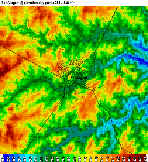 Boa Viagem elevation map
