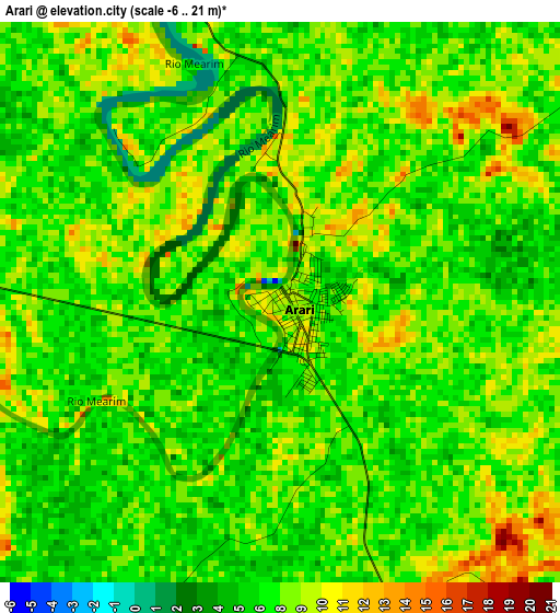 Arari elevation map