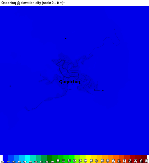 Qaqortoq elevation map