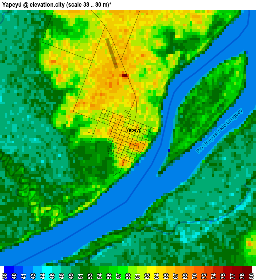 Yapeyú elevation map