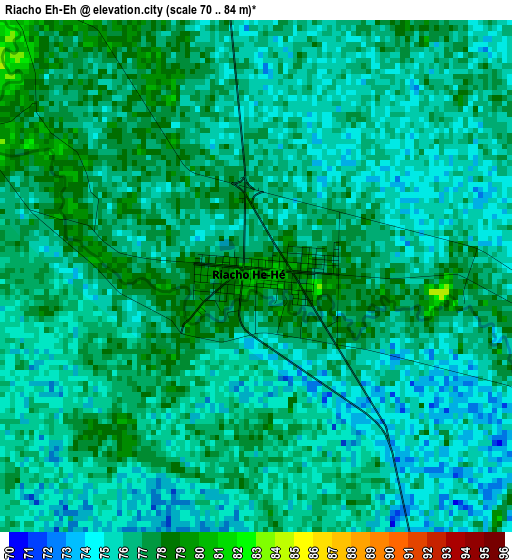 Riacho Eh-Eh elevation map