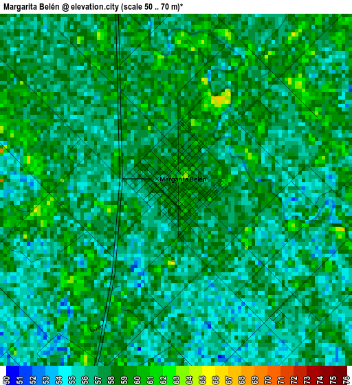 Margarita Belén elevation map