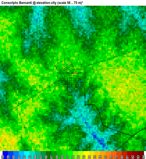 Conscripto Bernardi elevation map