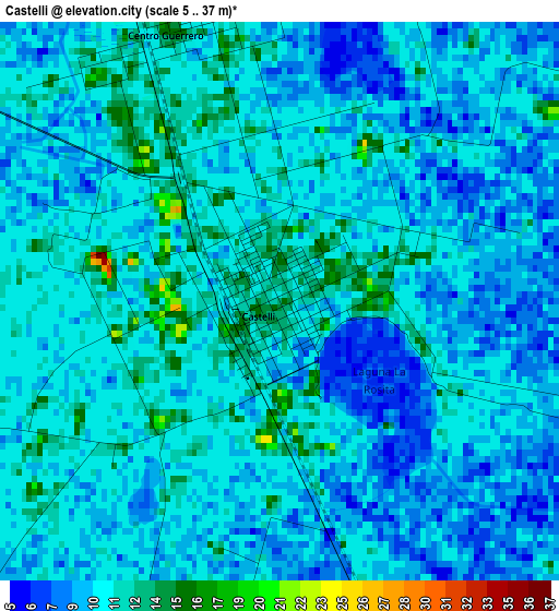 Castelli elevation map