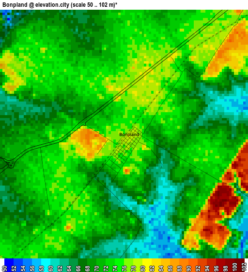 Bonpland elevation map