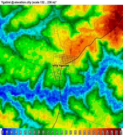 Ygatimi elevation map