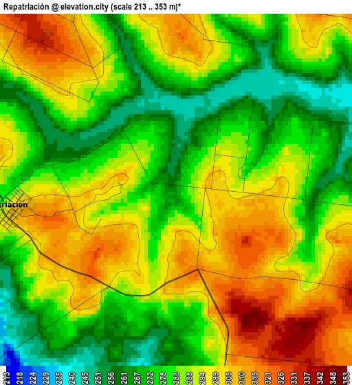 Repatriación elevation map