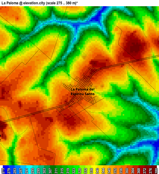 La Paloma elevation map